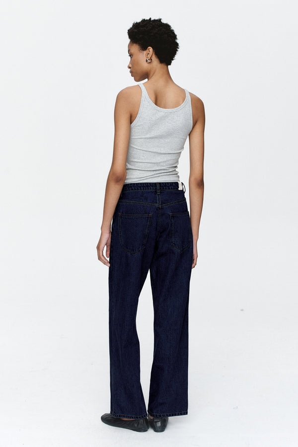 WIDE LEG JEAN - INDIGO