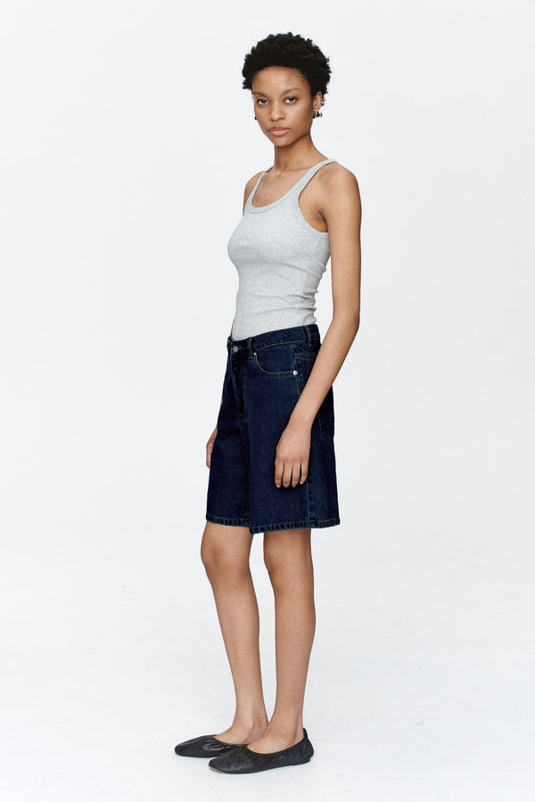 RELAXED JEAN SHORT - INDGO