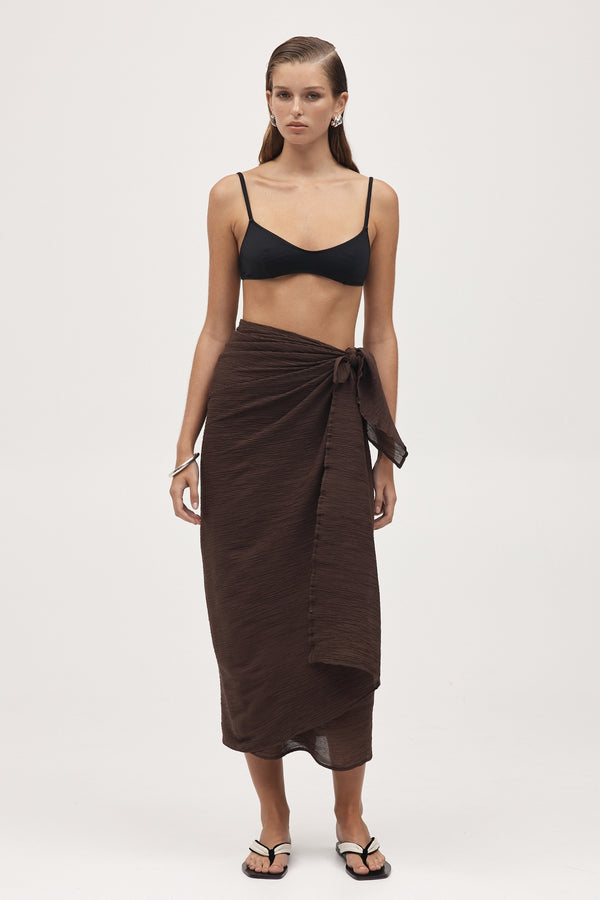 HATTIE SARONG - CHOCOLATE