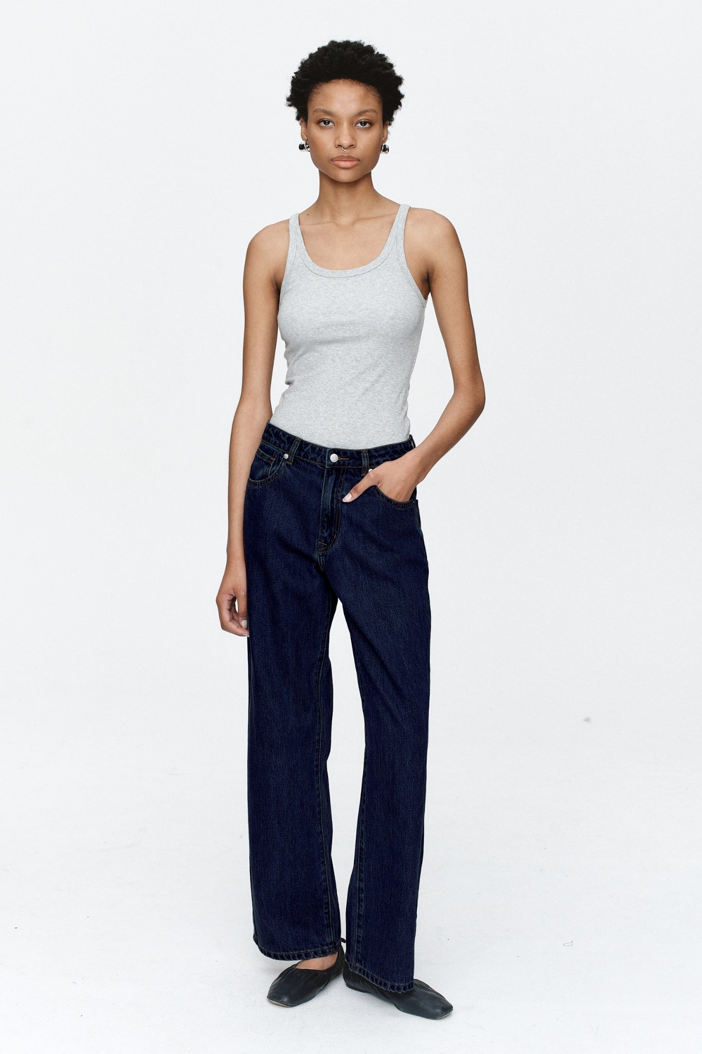 WIDE LEG JEAN - INDIGO