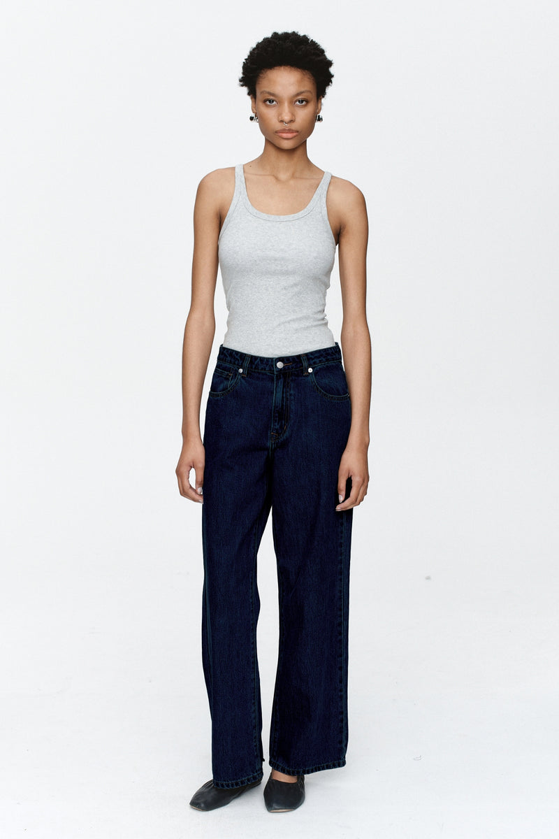 WIDE LEG JEAN - INDIGO