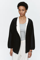 AGNES JACKET - BLACK/IVORY