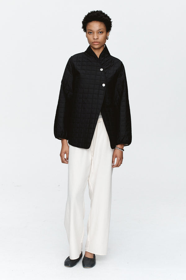 AGNES JACKET - BLACK/IVORY