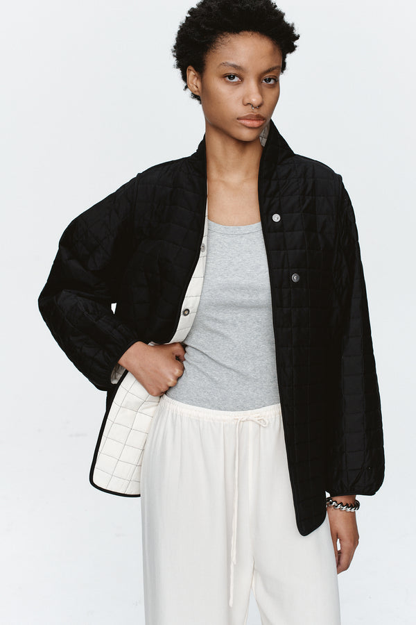 AGNES JACKET - BLACK/IVORY