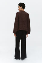 CAIT CARDIGAN - CHOCOLATE