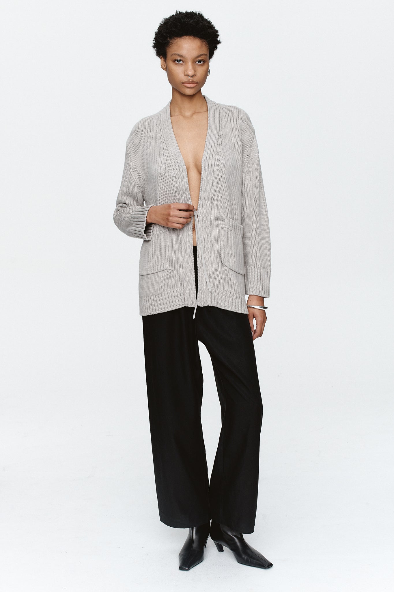 DITA CARDIGAN - OYSTER