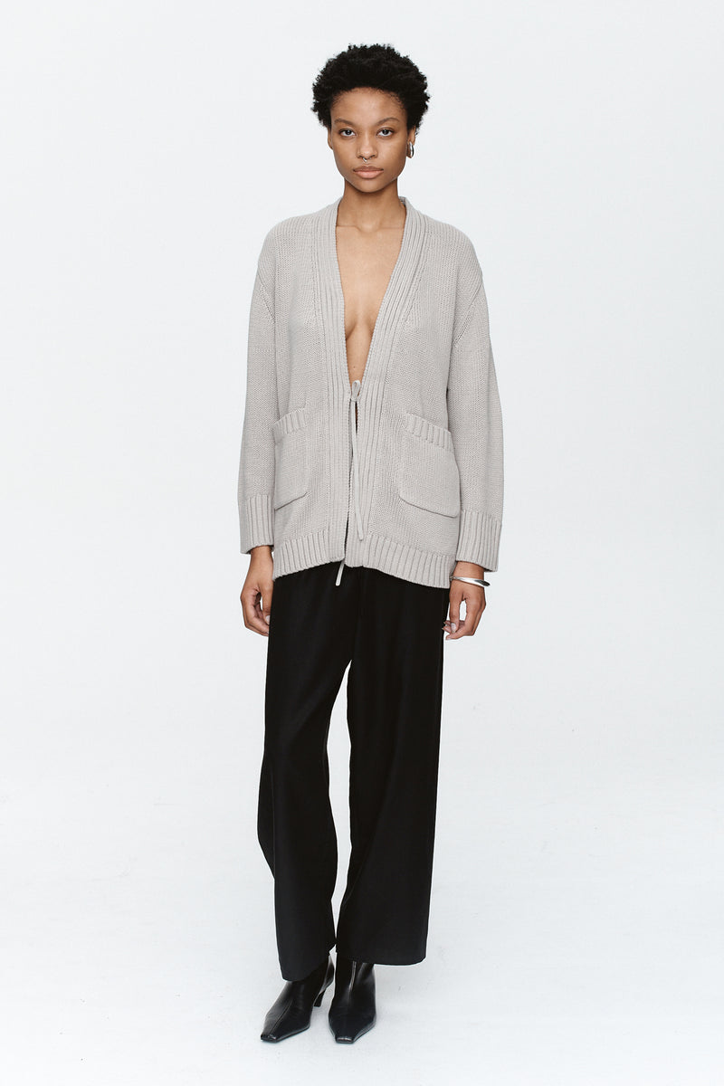 DITA CARDIGAN - OYSTER