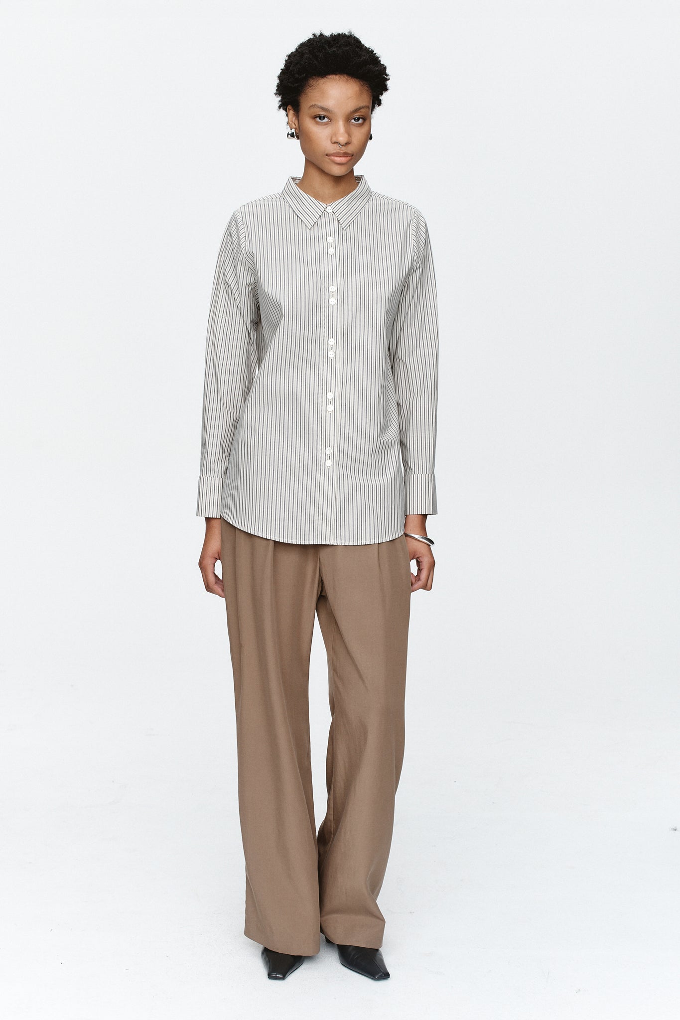 FOUNDATIONS SHIRT - EUCALYPTUS STRIPE