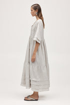 NELLIE DRESS - TWILL STRIPE