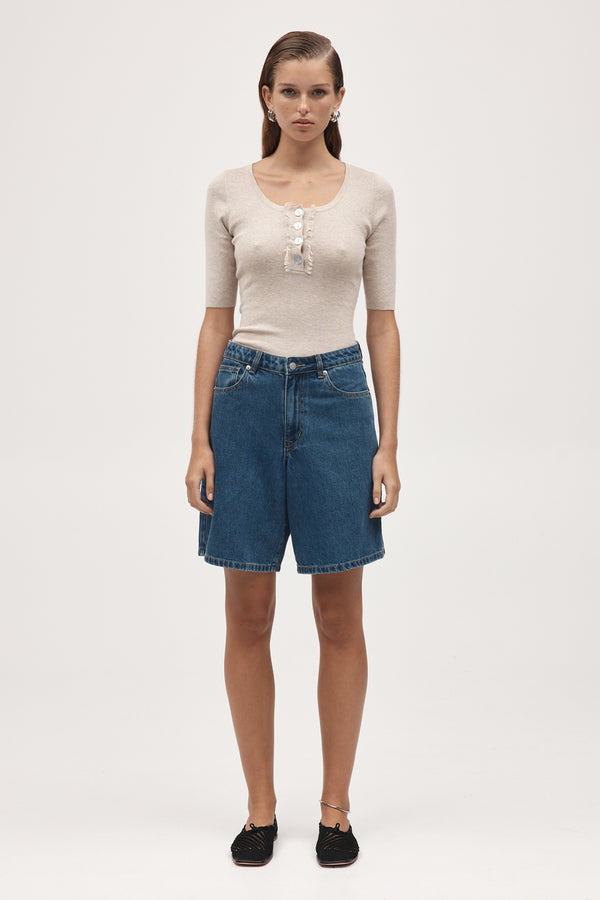 RELAXED JEAN SHORT - HERITAGE BLUE