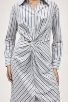 COLLINS DRESS - CERULEAN STRIPE