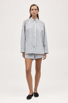 EDIE SHIRT - CERULEAN STRIPE