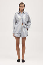 EDIE SHIRT - CERULEAN STRIPE