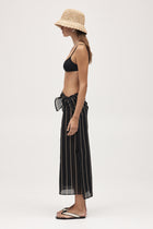 HATTIE SARONG - BLACK STRIPE