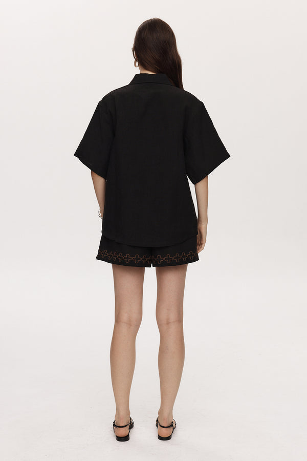 TEGAN SHIRT - BLACK