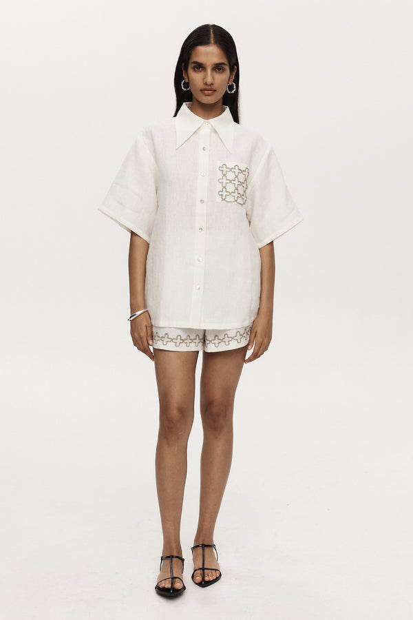 TEGAN SHIRT - IVORY