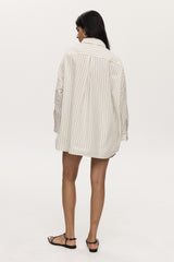 EDIE SHIRT - IVORY STRIPE