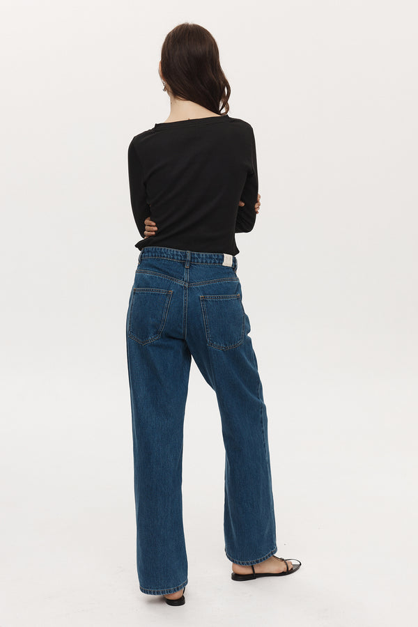 WIDE LEG JEAN - HERITAGE BLUE