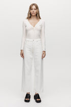 WIDE LEG JEAN - IVORY