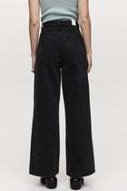 WIDE LEG JEAN - WASHED BLACK